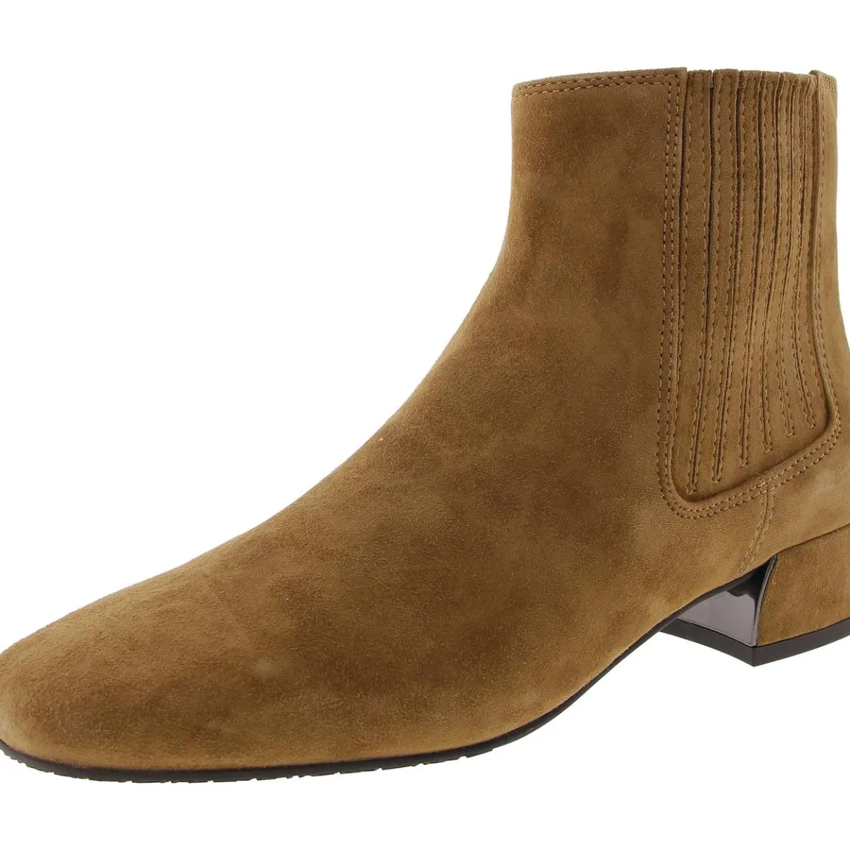 Dasia Zipper Suede Chelsea Boots