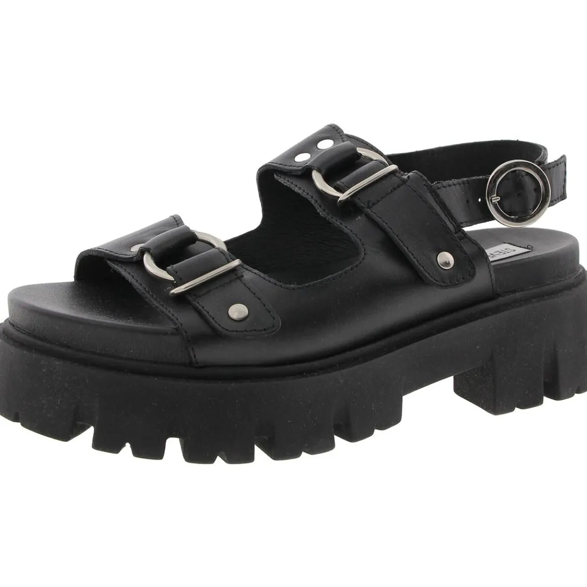 Garrick Adjustable Leather Platform Sandals