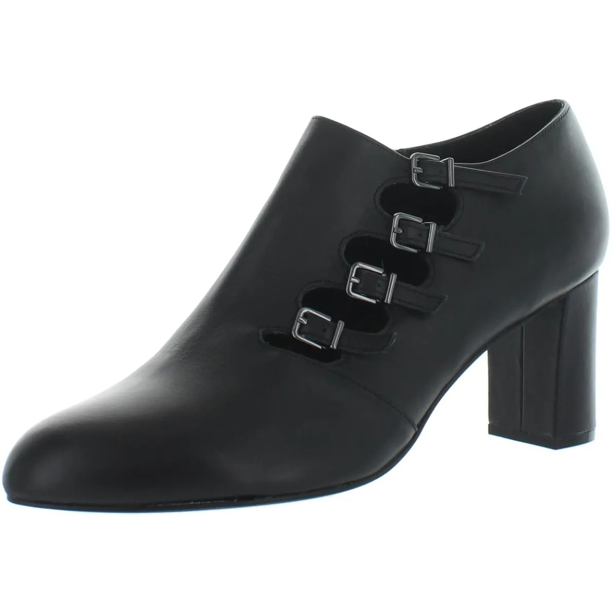 Pause Leather Block Heel Shooties