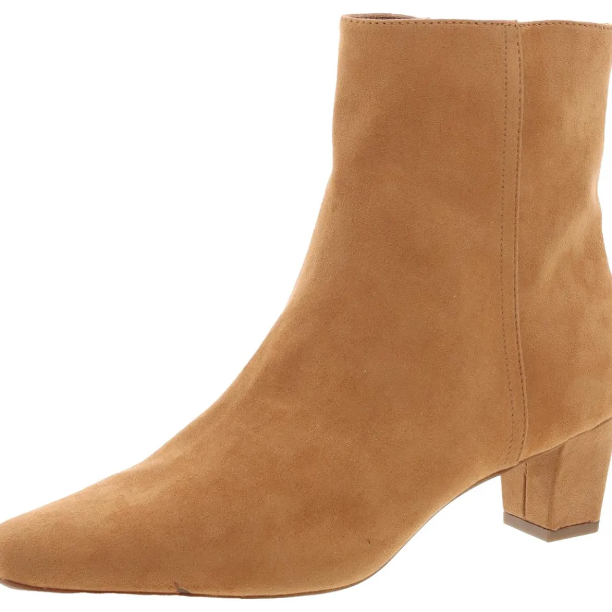 Carlie Zipper Faux Suede Booties