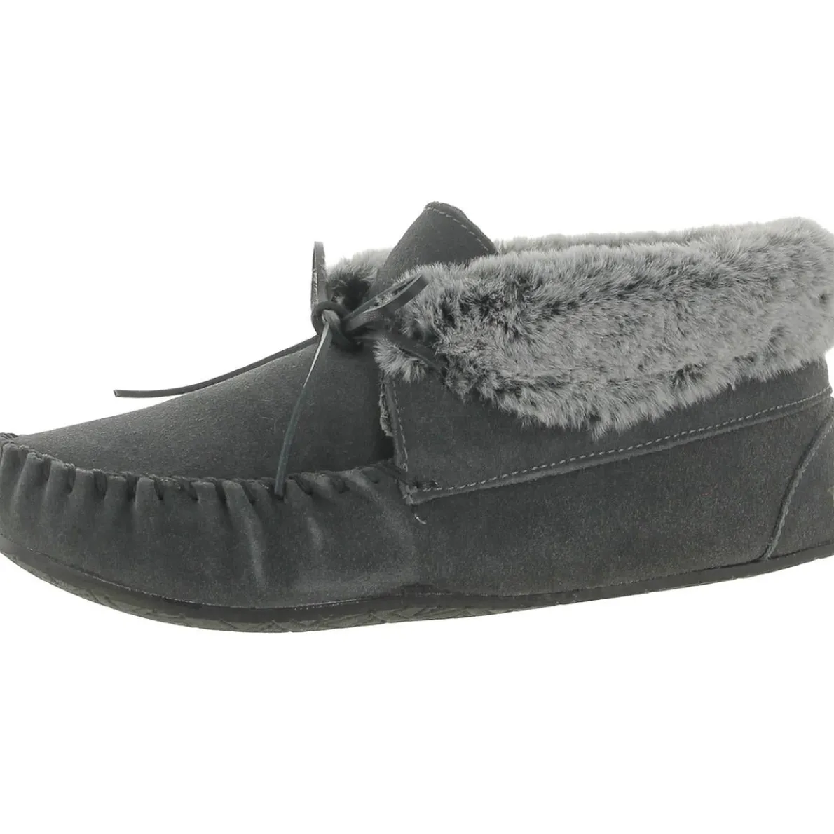 Cabin Suede Faux Fur Bootie Slippers