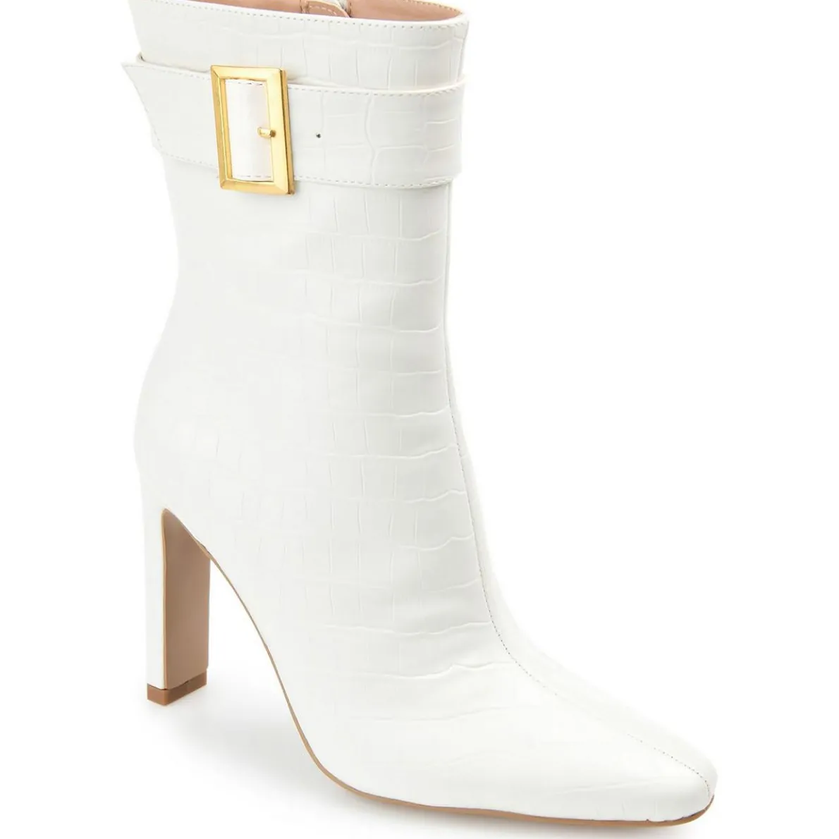 Elanie Faux Leather Pointed Toe Ankle Boots