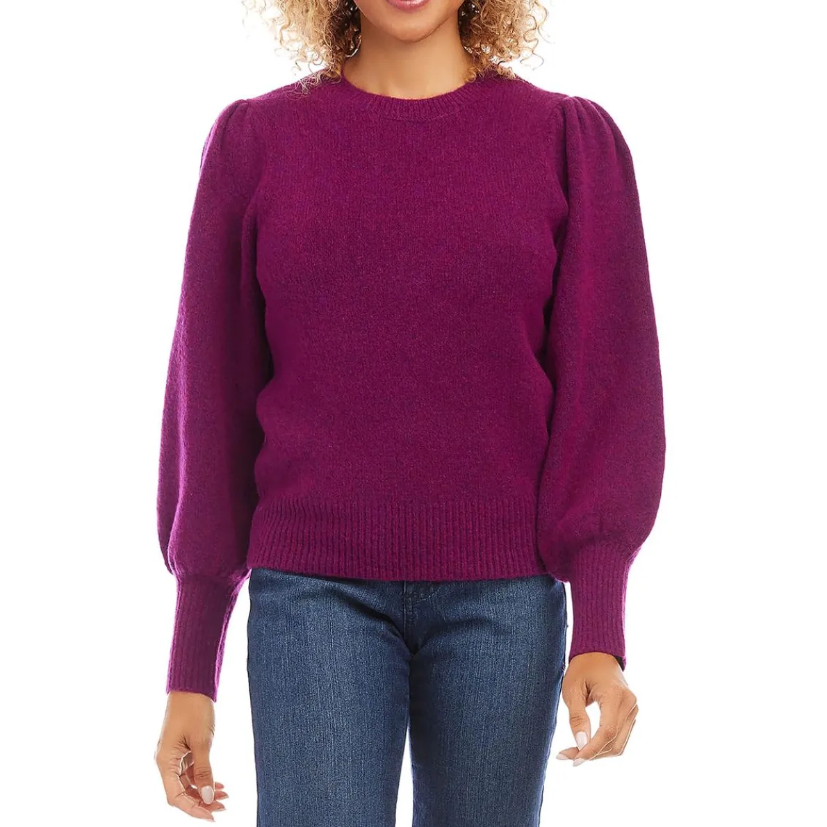 Crewneck Heathered Pullover Sweater