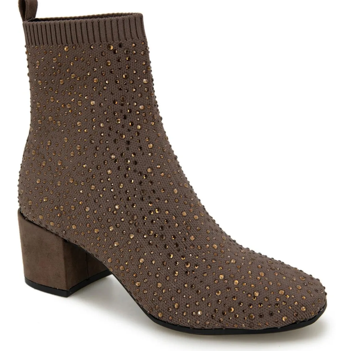 Jeweled Mid-Calf Boots