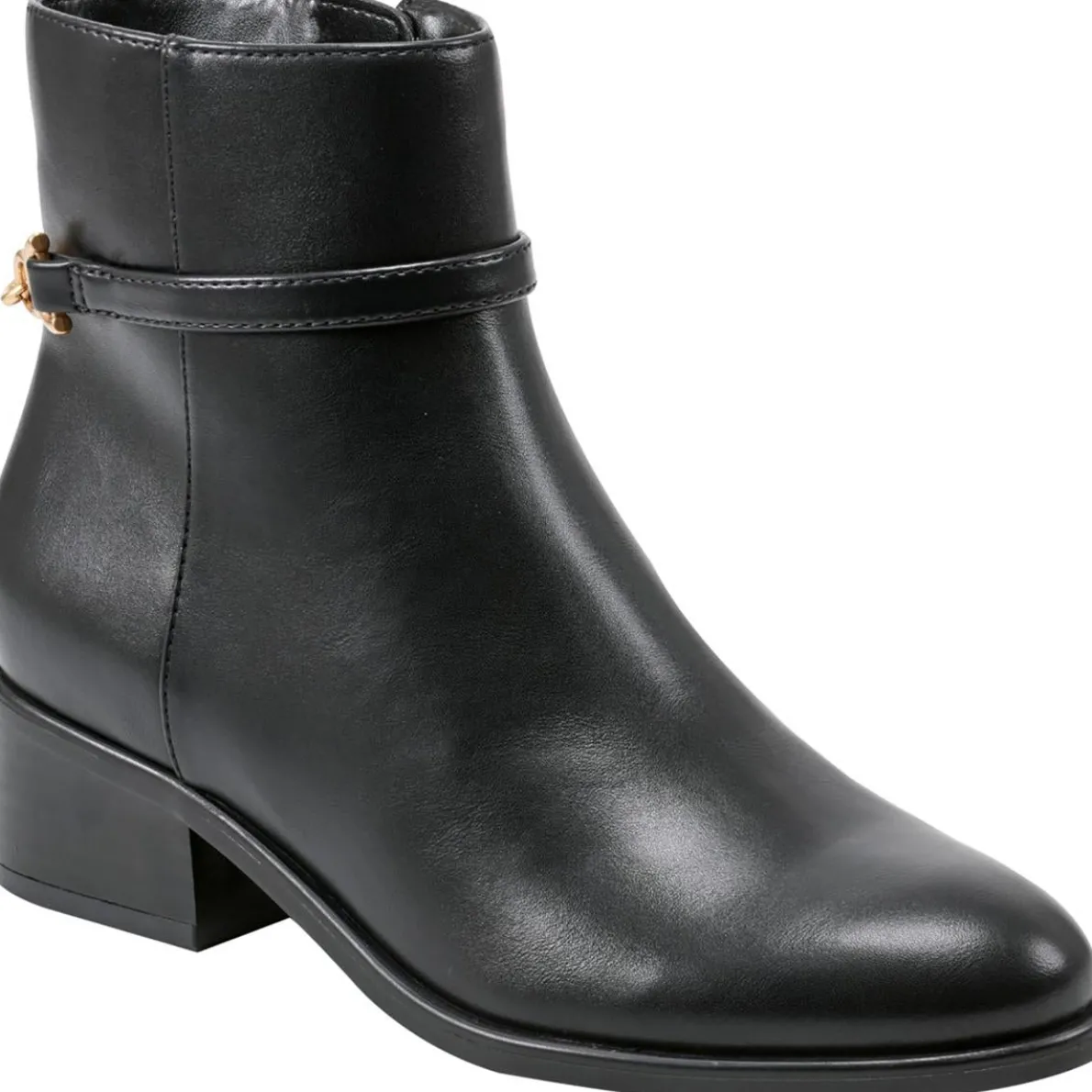 Despina 3 Zipper Faux Leather Booties