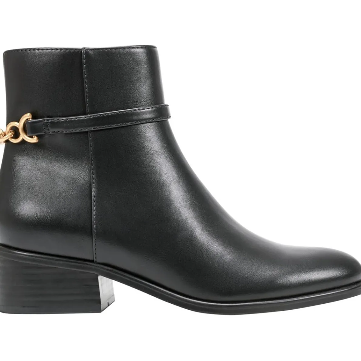 Despina 3 Zipper Faux Leather Booties