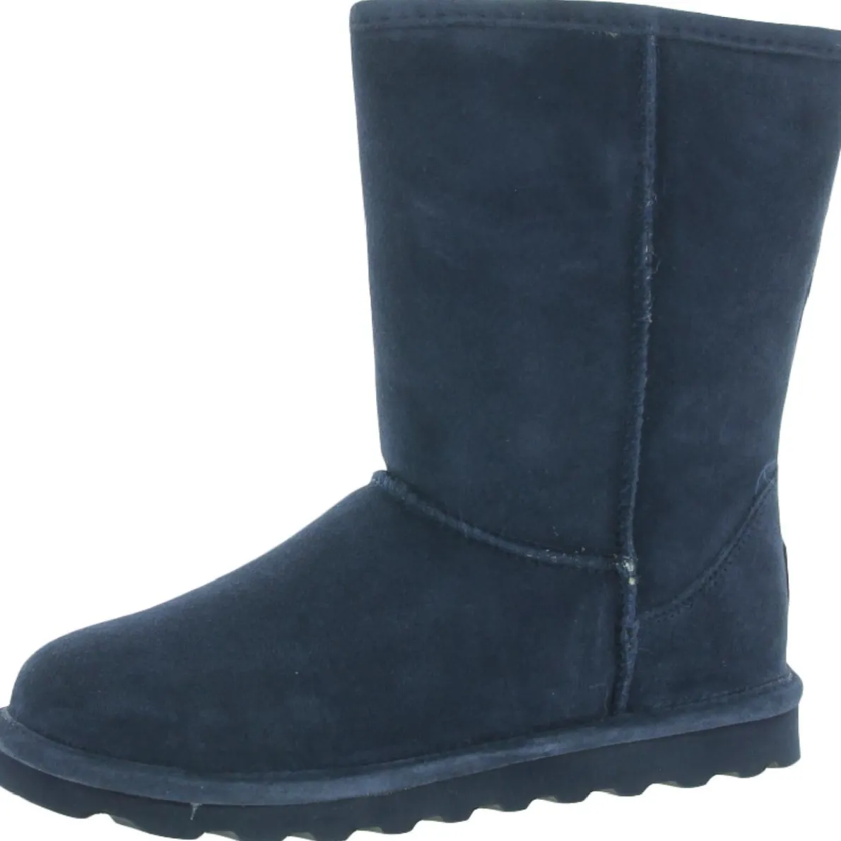 Elle Short Waterproof Suede Mid-Calf Snow Winter Boots