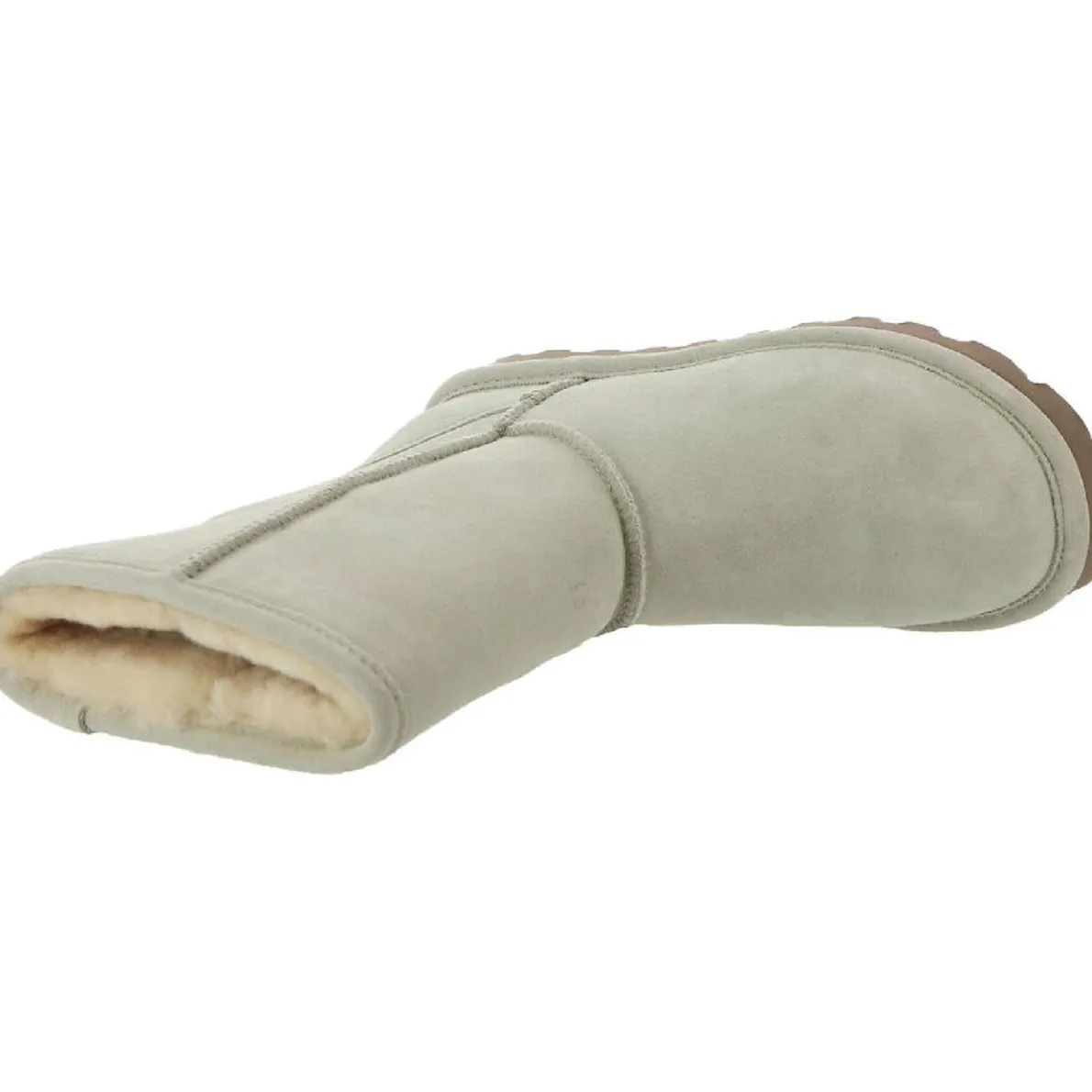 Elle Short Waterproof Suede Mid-Calf Snow Winter Boots