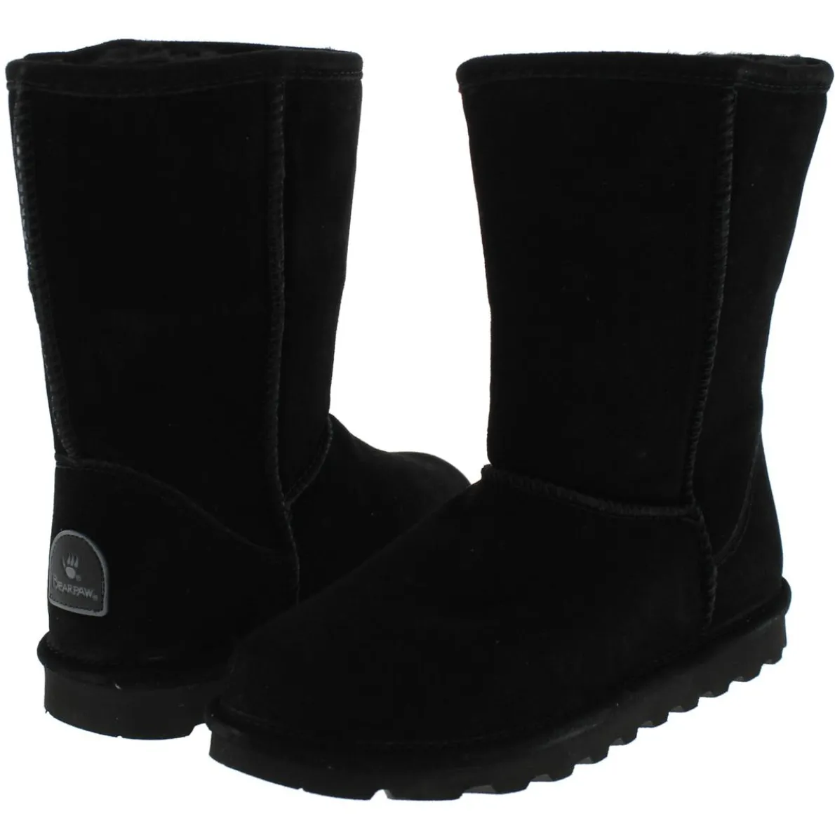 Elle Short Waterproof Suede Mid-Calf Snow Winter Boots