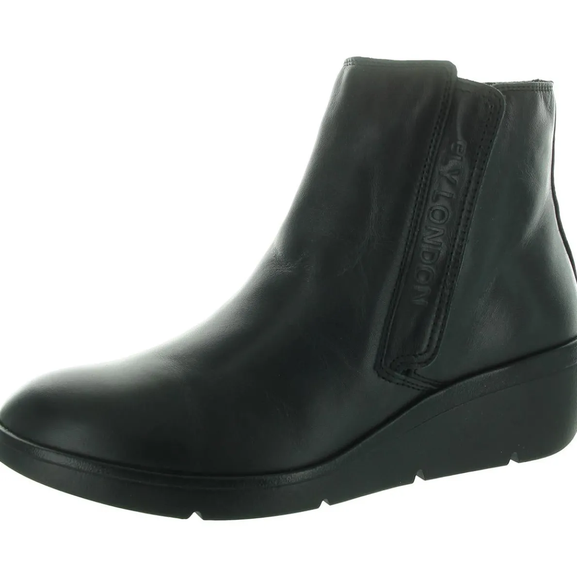 Nula 550 Logo Leather Wedge Boots