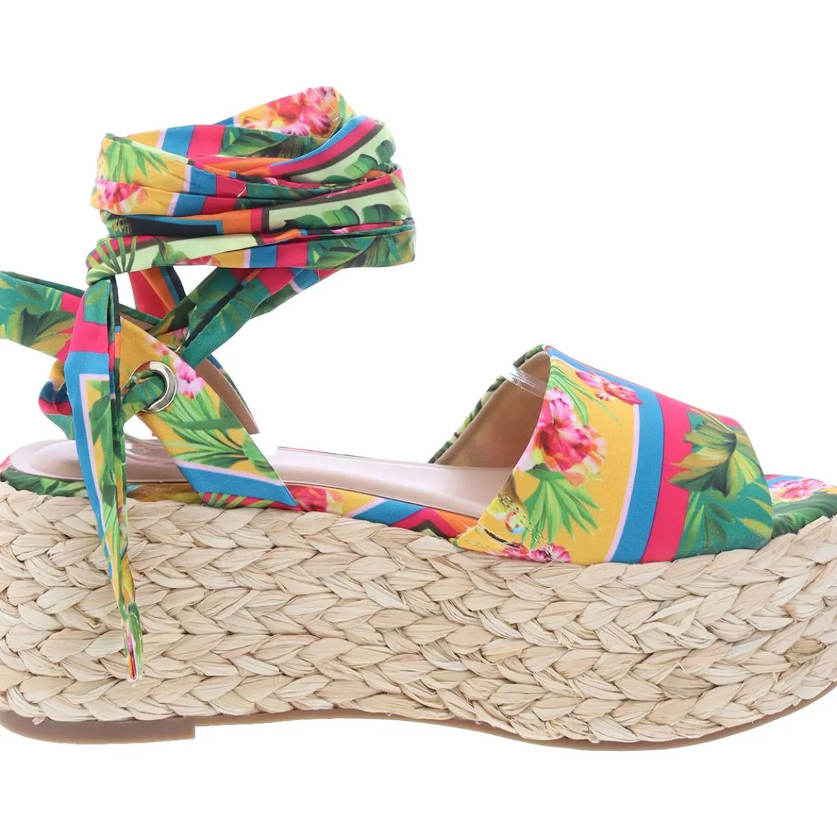 Peep Toe Padded Insole Wedge Sandals