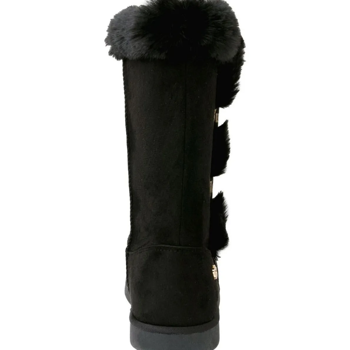 Koded Faux Suede Slip On Winter & Snow Boots