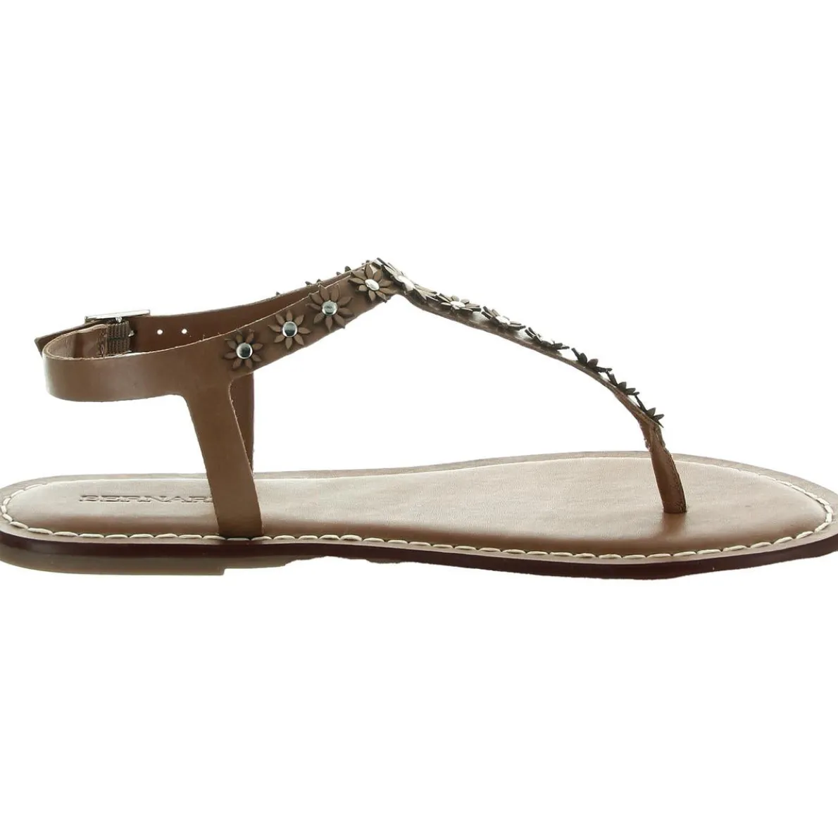 Applique Leather Slingback Sandals