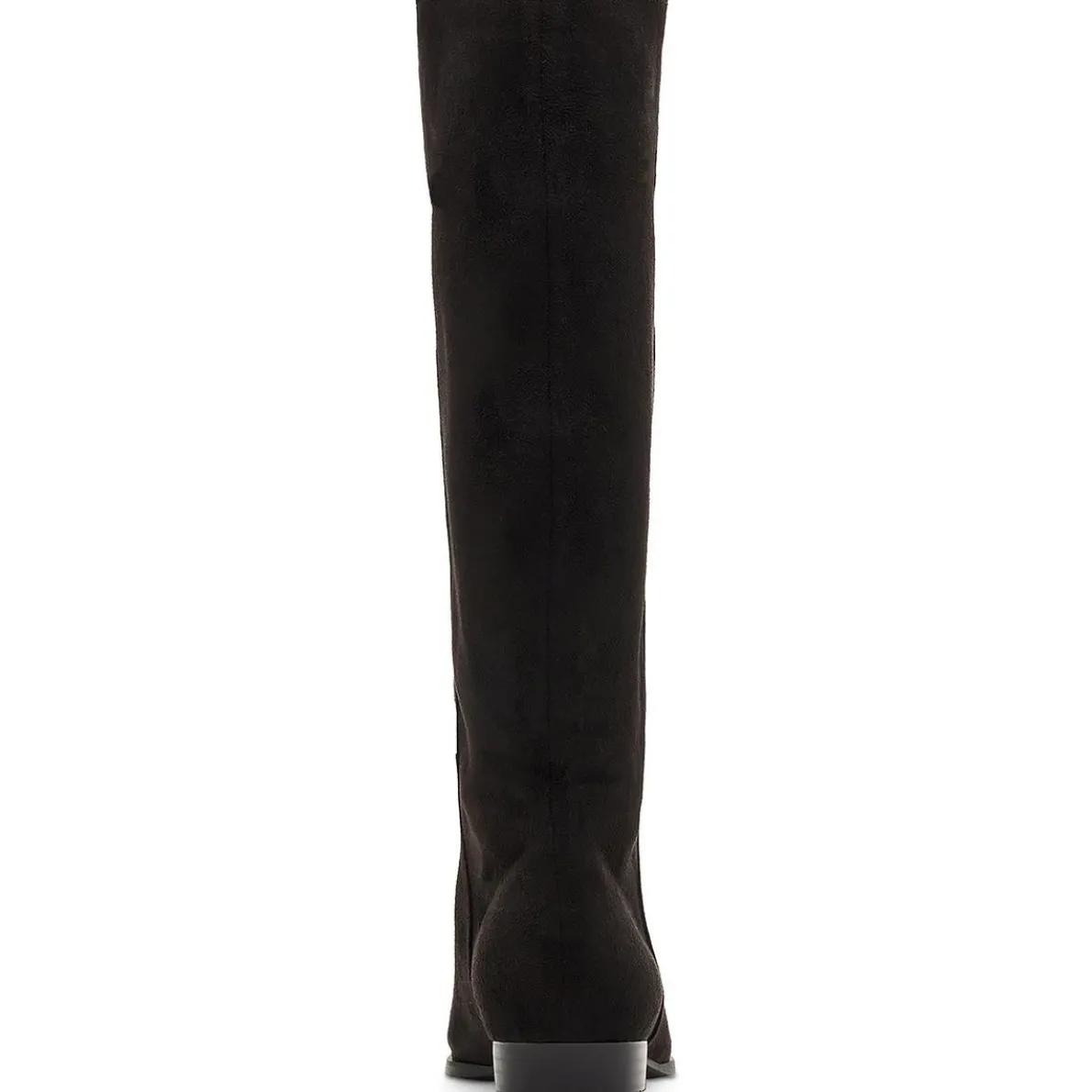Solid Faux Suede Knee-High Boots