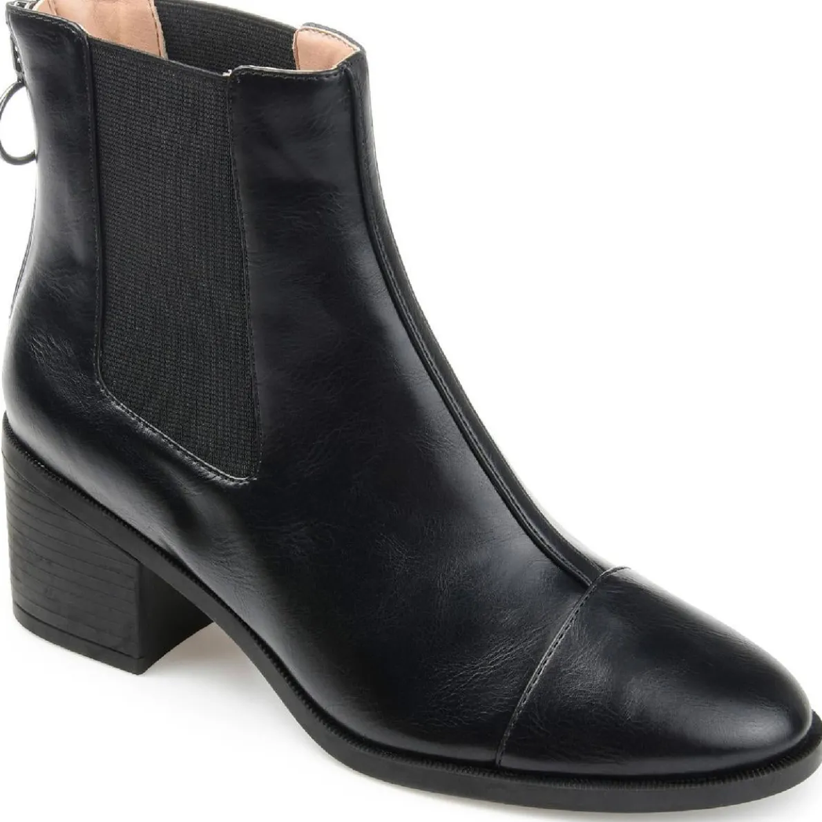 Nigella Faux Leather Slip On Chelsea Boots