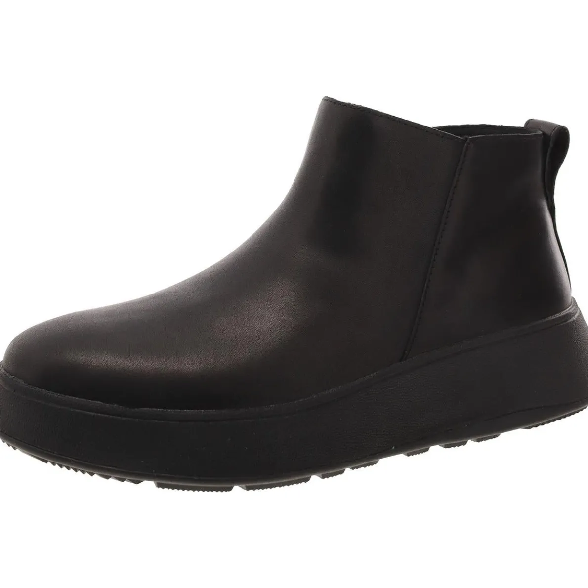F-Mode Leather Ankle Booties