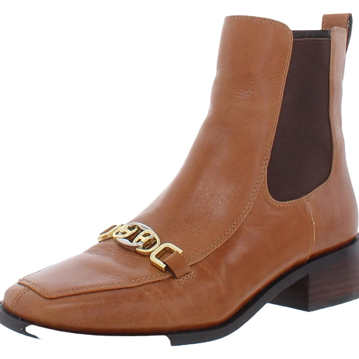 Torance Leather Square Toe Chelsea Boots