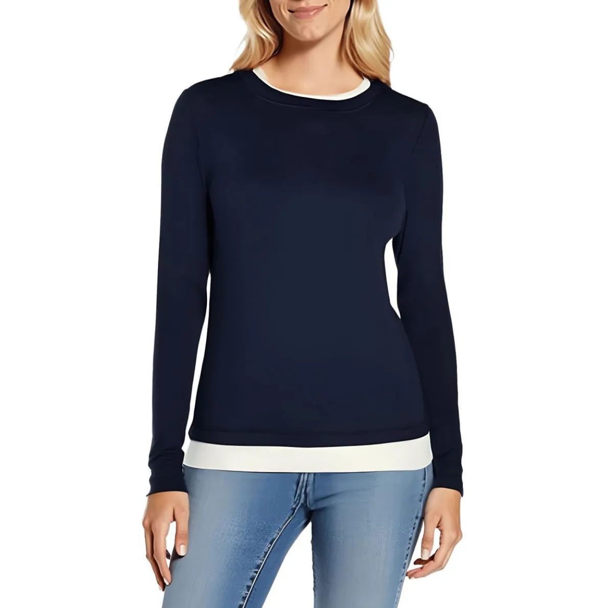 Veronica Layered Jersey Pullover Top
