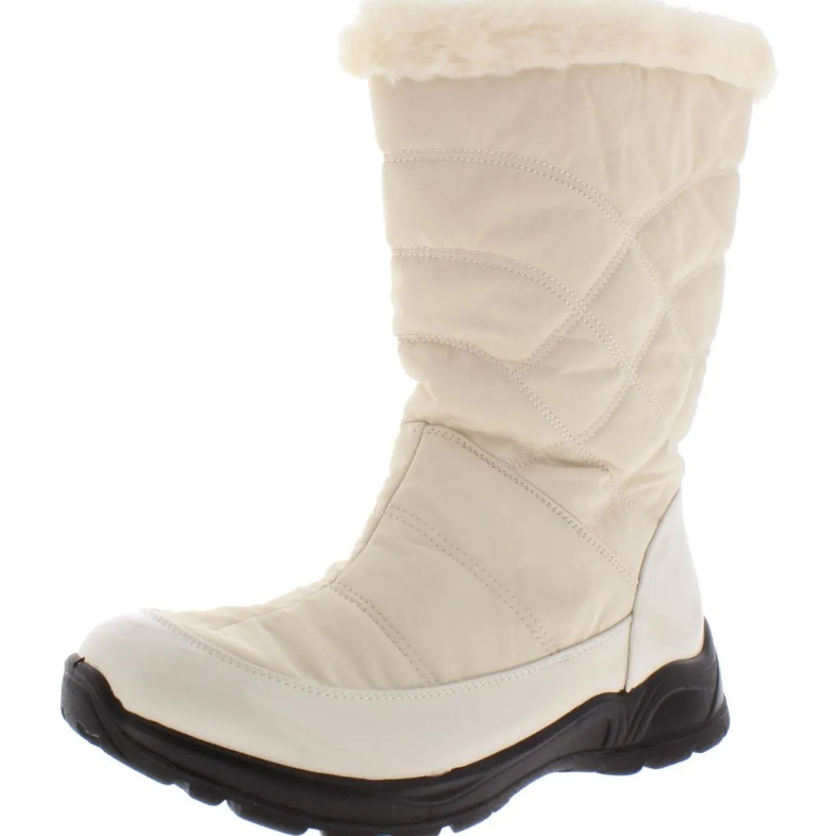 Cuddle Quilted Faux Fur Winter Boots
