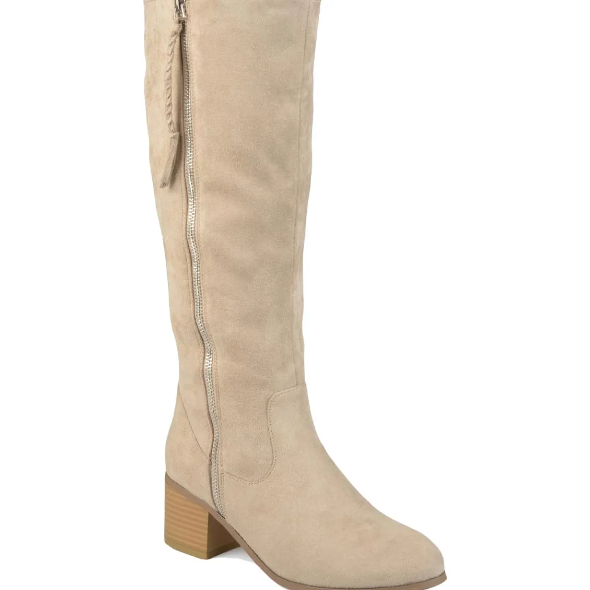 Sanora Faux Suede Wide Calf Knee-High Boots