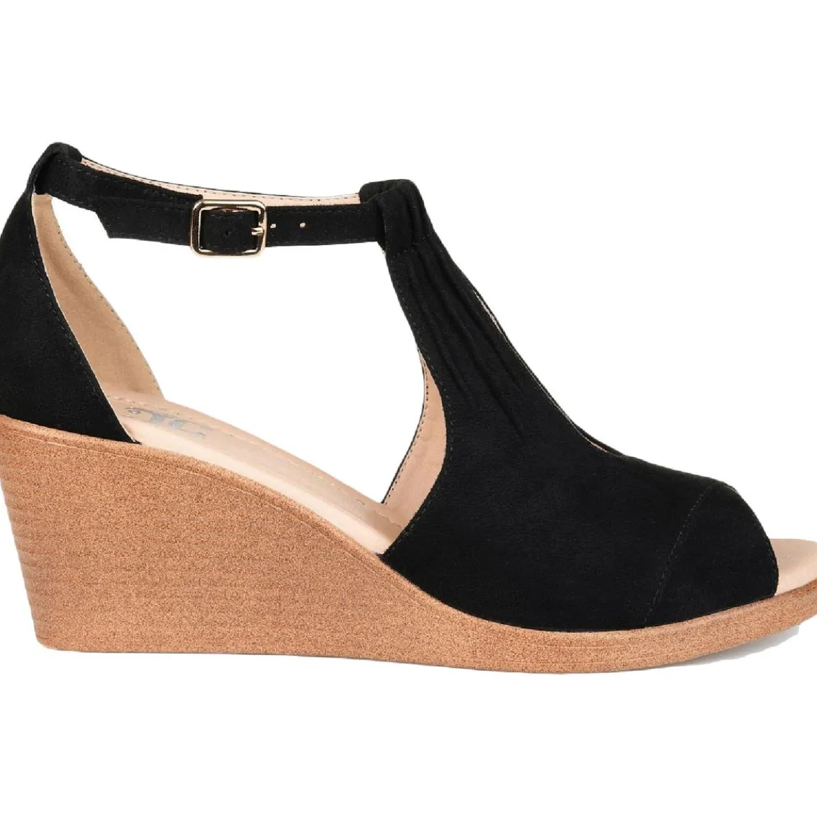 Kedzie Faux Suede Ankle Strap Wedges