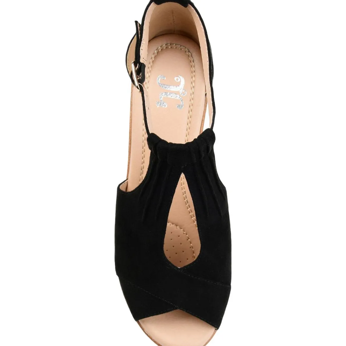 Kedzie Faux Suede Ankle Strap Wedges