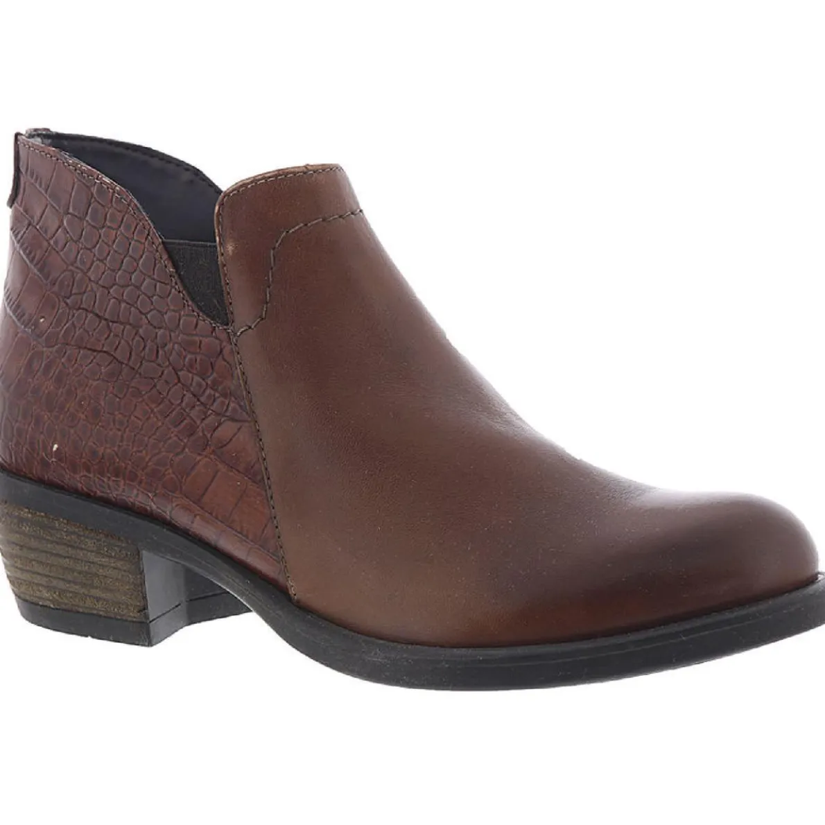 Global Leather Heeled Ankle Boots