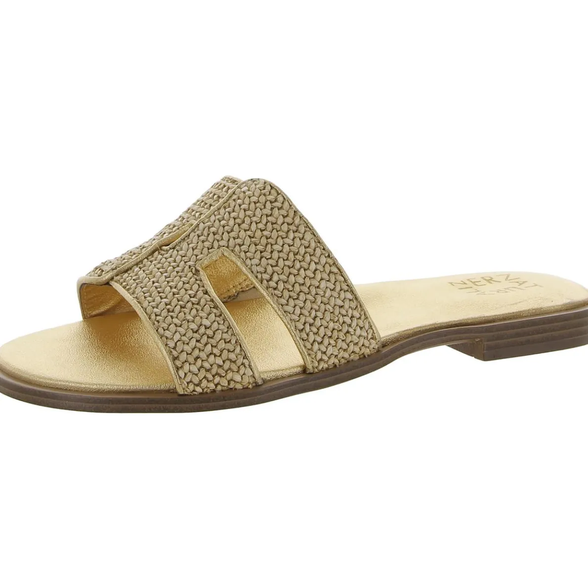 Fame 2 Woven Metallic Slide Sandals