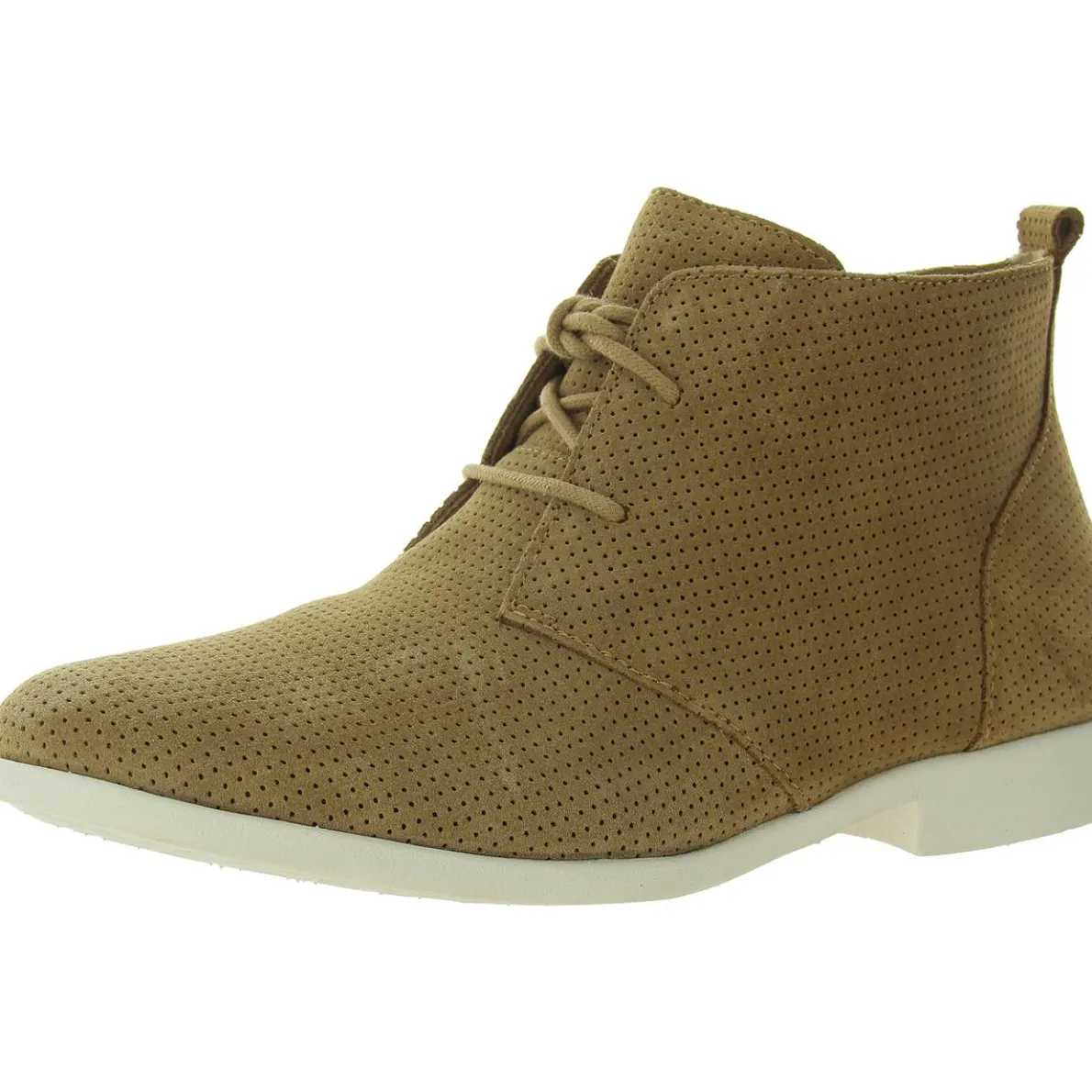 Perforated Leather Ankle Boots