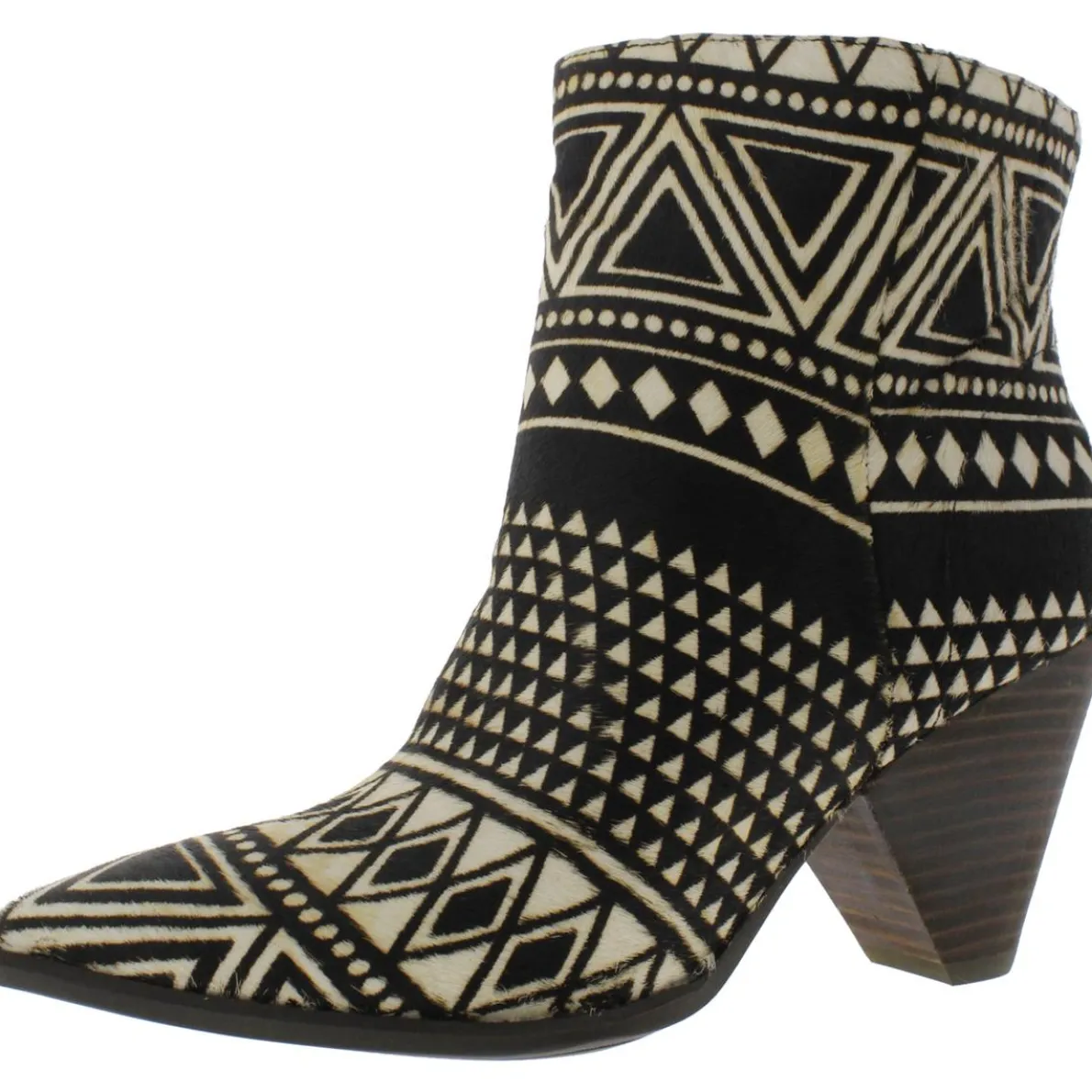 Munise 2 Leather Calf Hair Booties