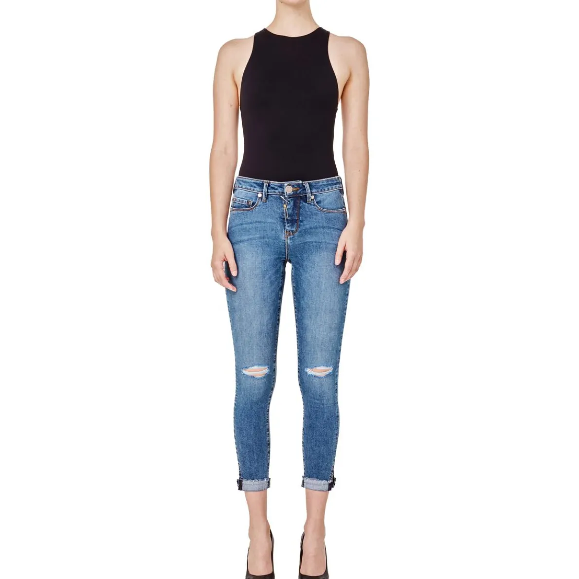 Blair Distressed Denim Skinny Jeans