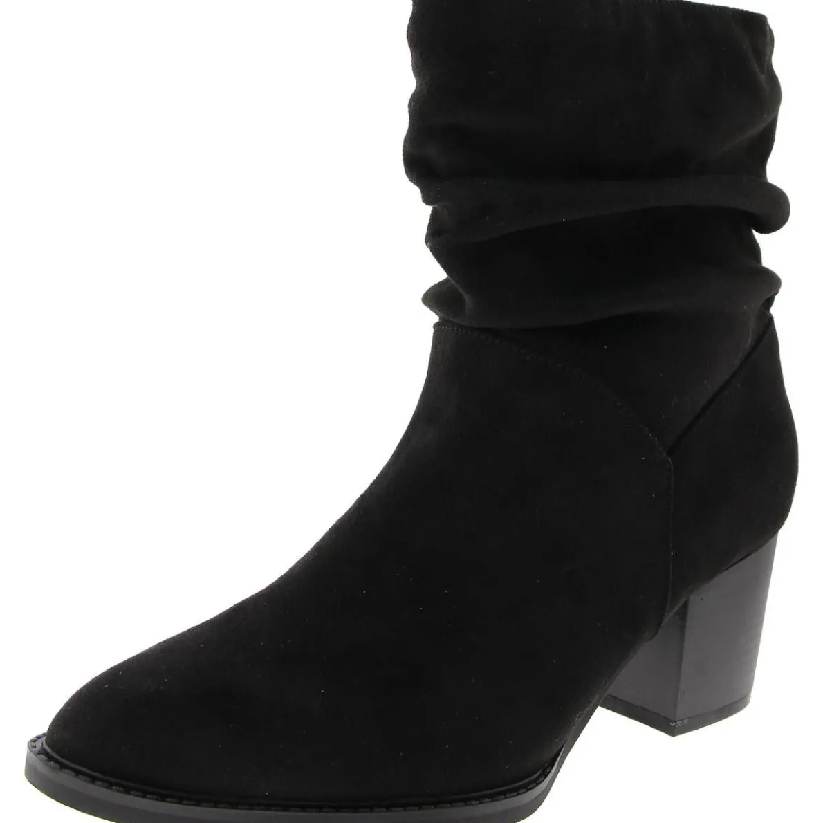 GENOVIA Faux Suede Pull On Ankle Boots