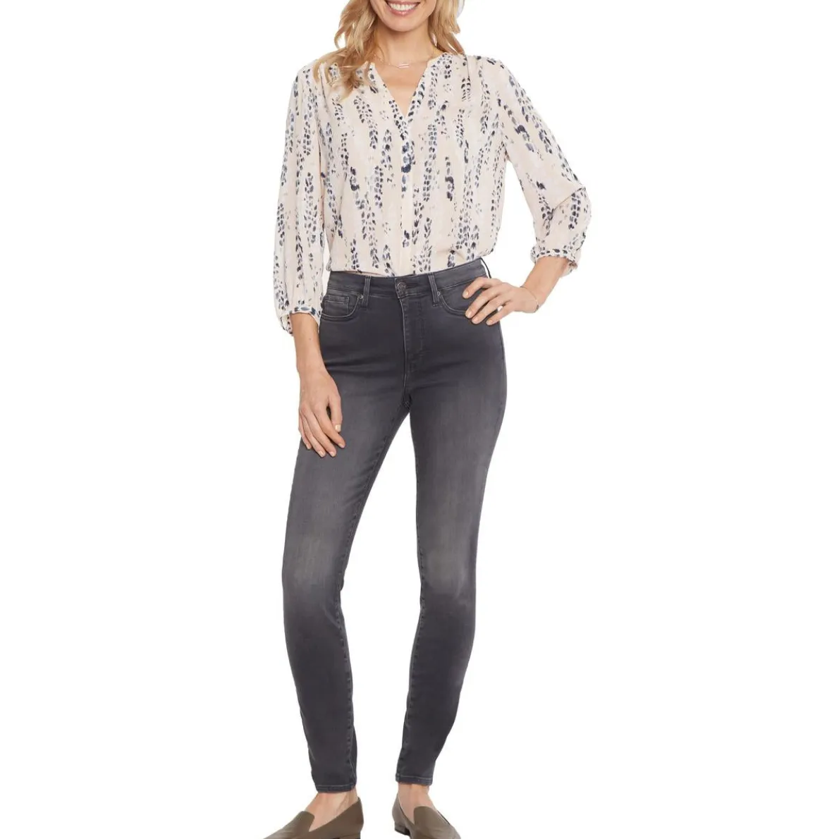 Ami High Rise Crop Colored Skinny Jeans