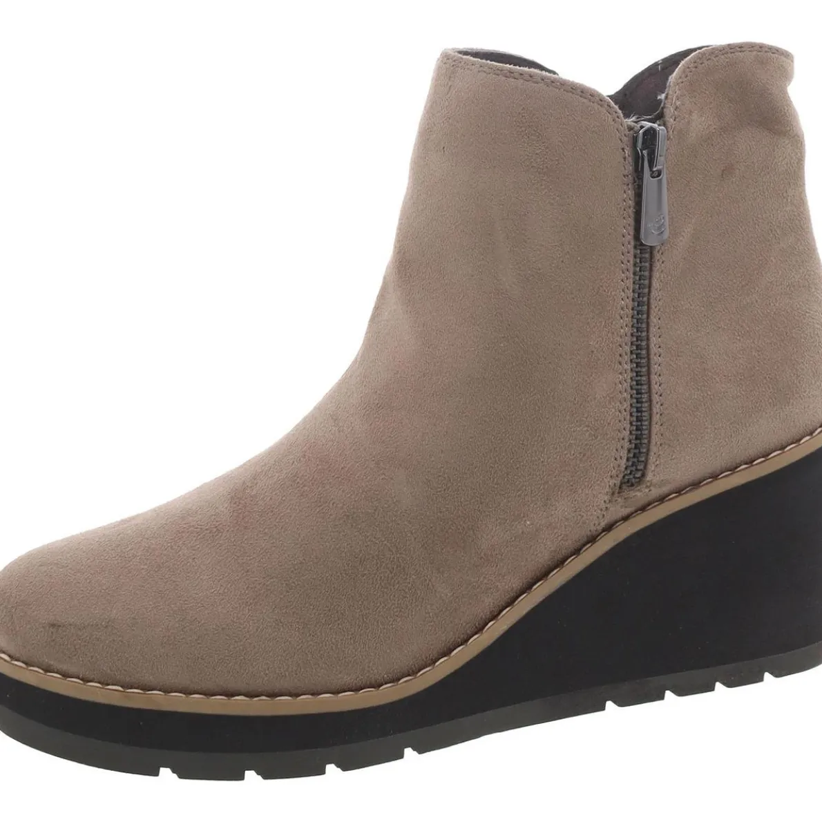 Jyna 2 Faux Suede Ankle Wedge Boots
