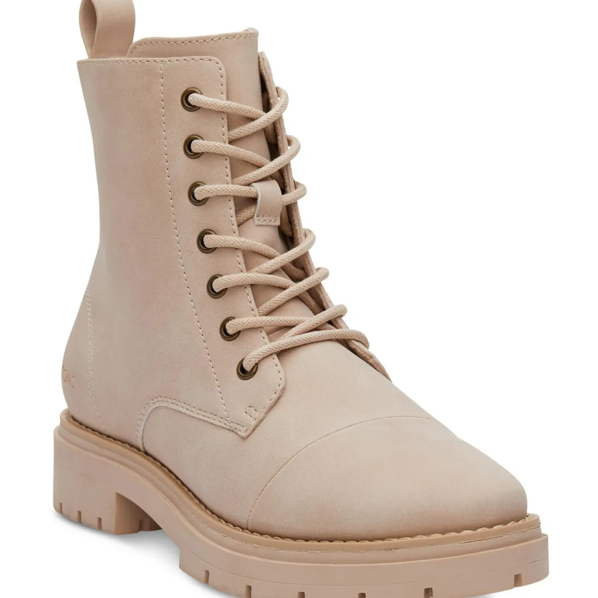 Alaya Faux Leather Ankle Combat & Lace-up Boots