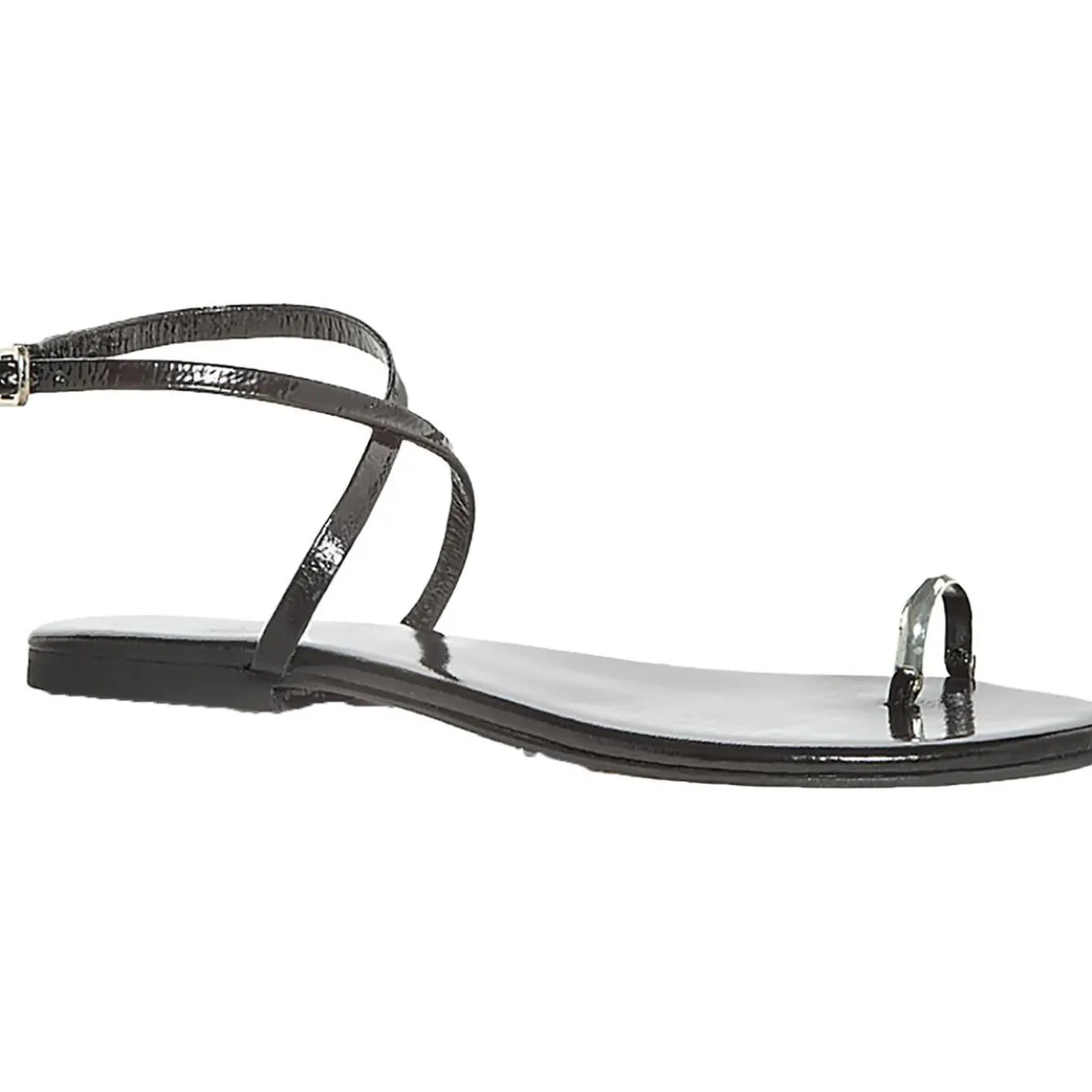 Toe Loop Patent Leather Ankle Strap