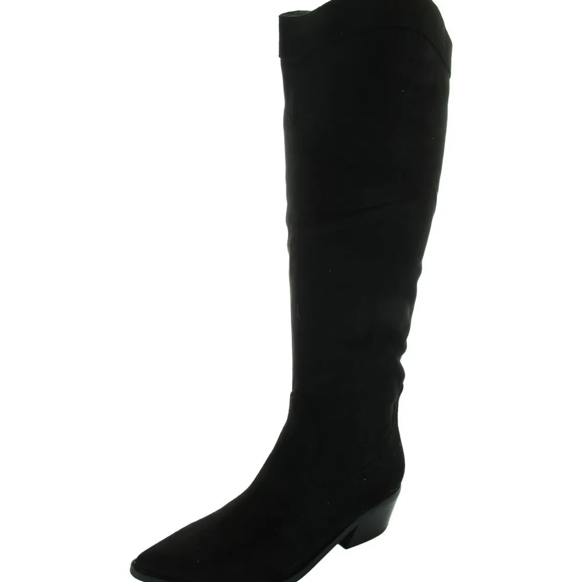 Onita Zipper Faux Suede Knee-High Boots