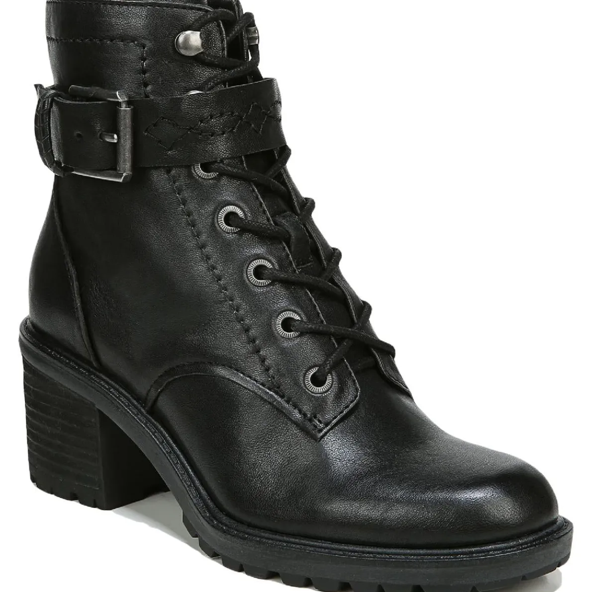 Gemma Zipper Booties Combat & Lace-up Boots