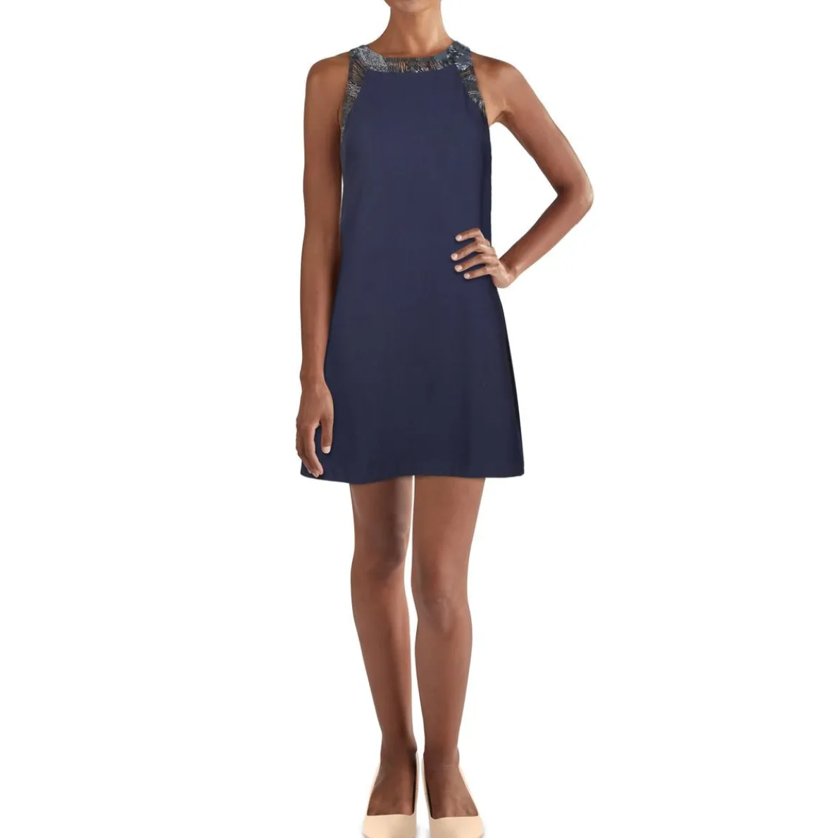 Beaded Mini Cocktail Dress