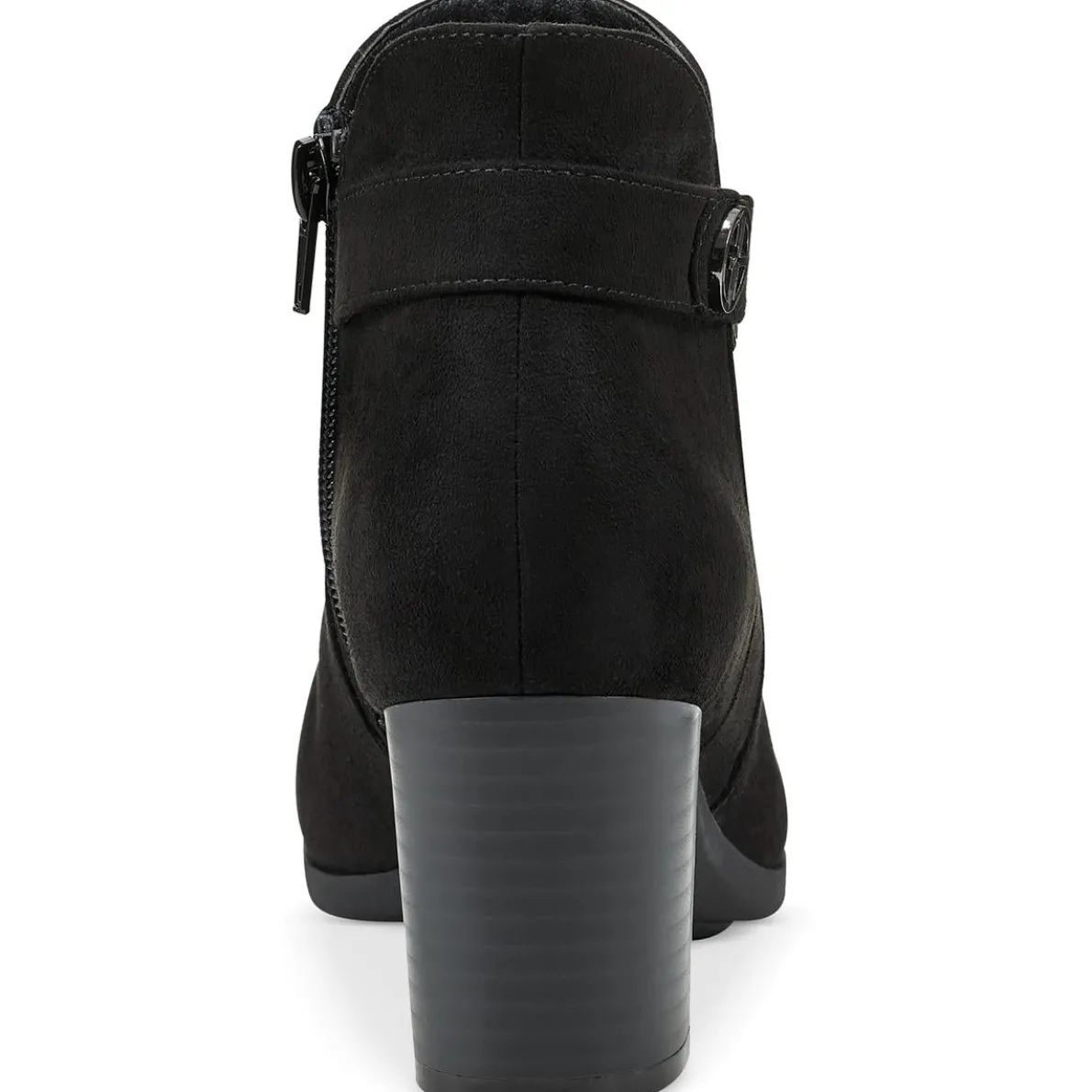 Artemyss Booties Faux Suede Block Heel Booties