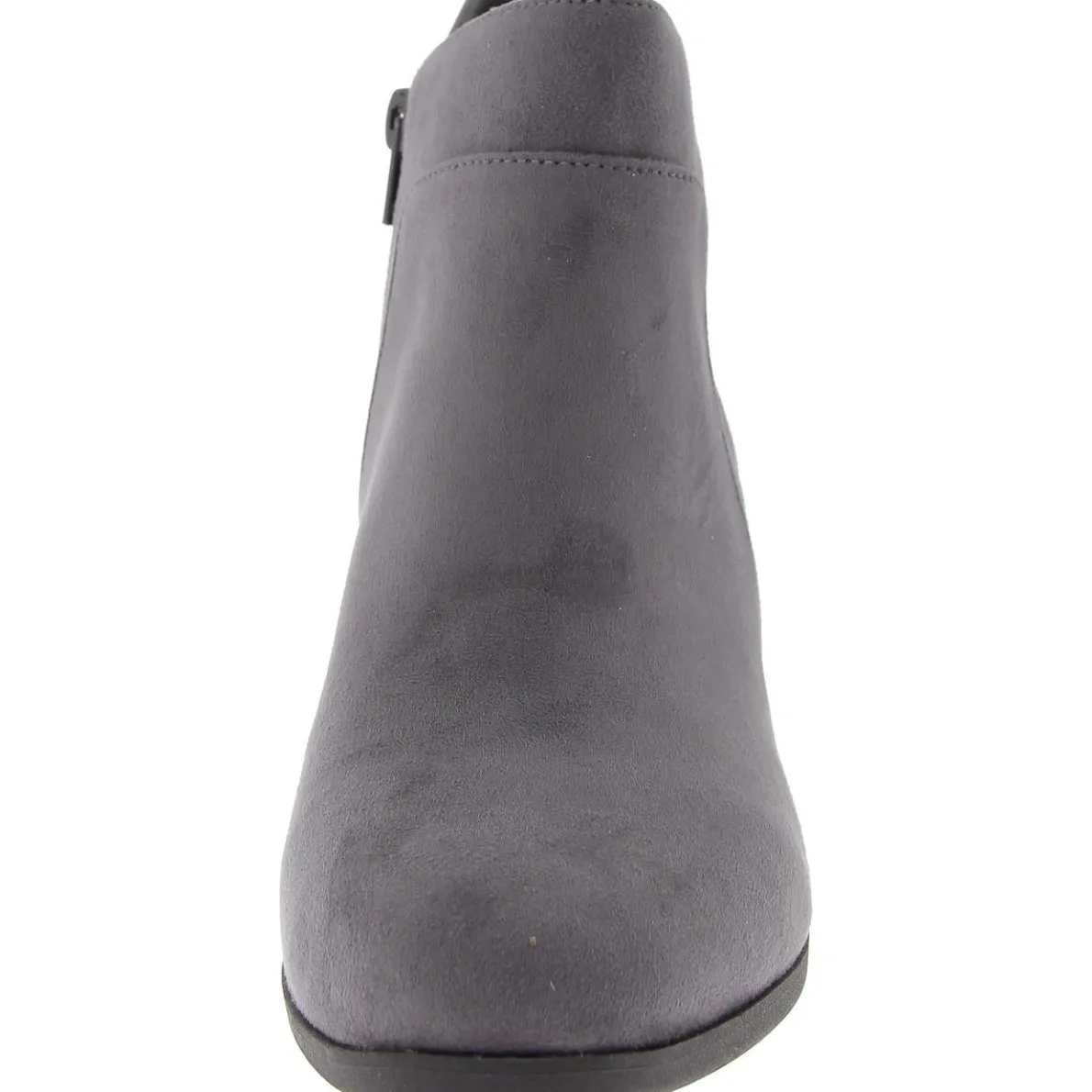 Artemyss Booties Faux Suede Block Heel Booties