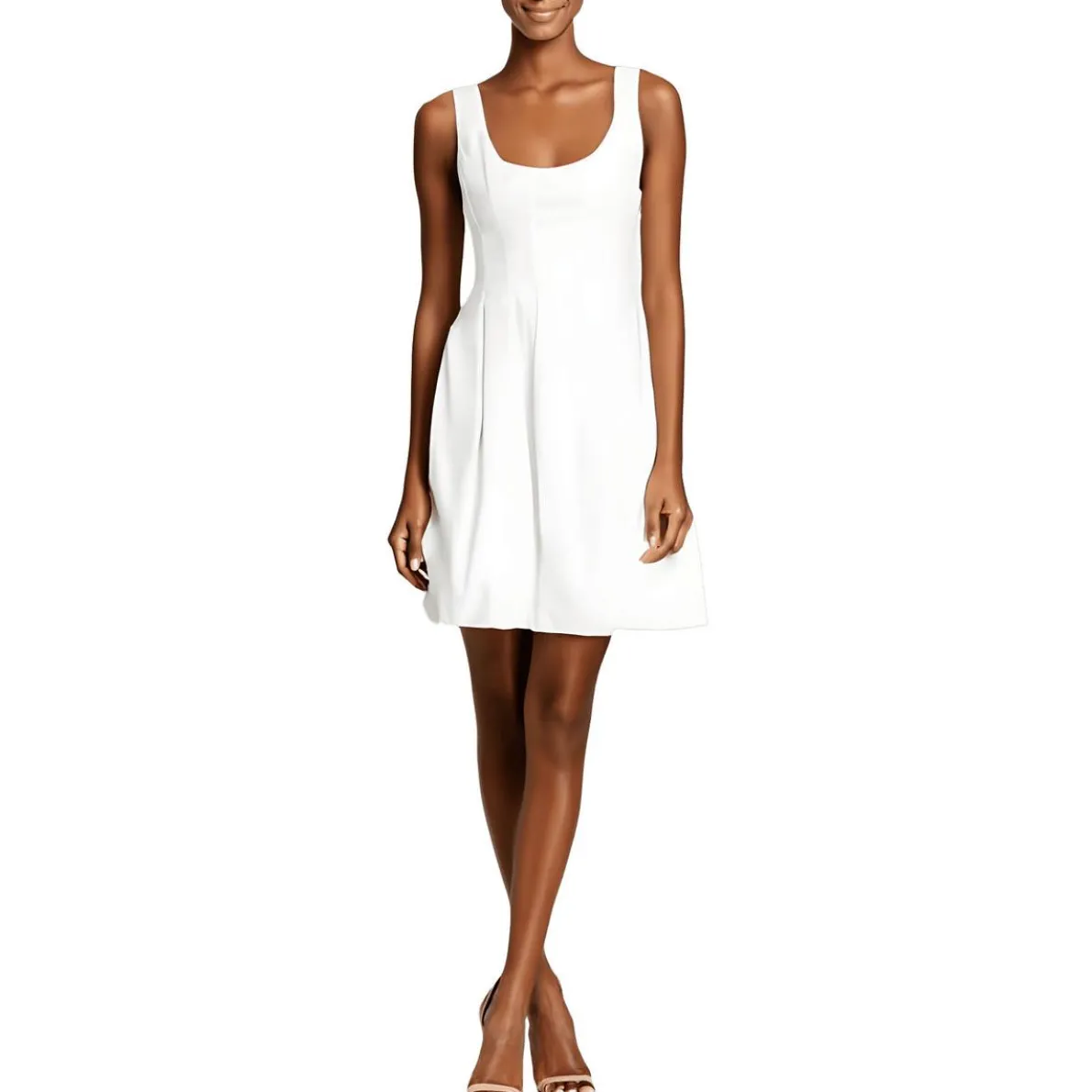 Solid Cotton Mini Dress