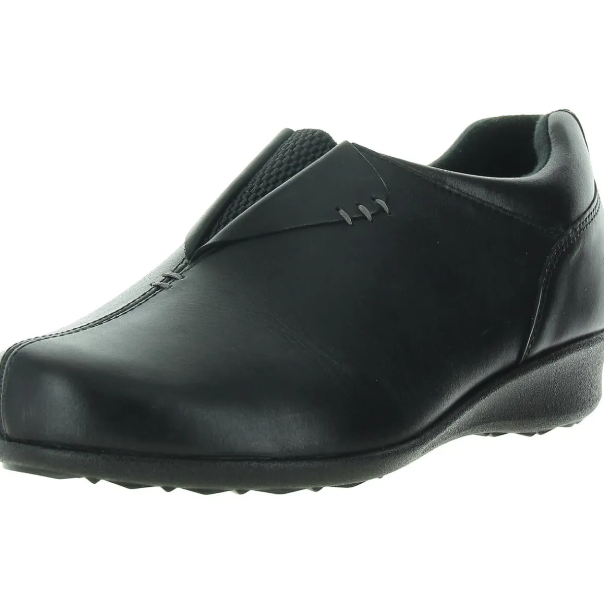 Naples Leather Slip On Wedge Boots