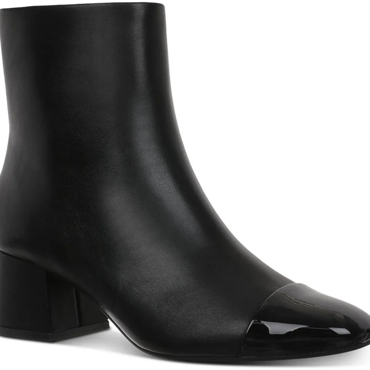 Janettep Toe Cap Faux Leather Booties