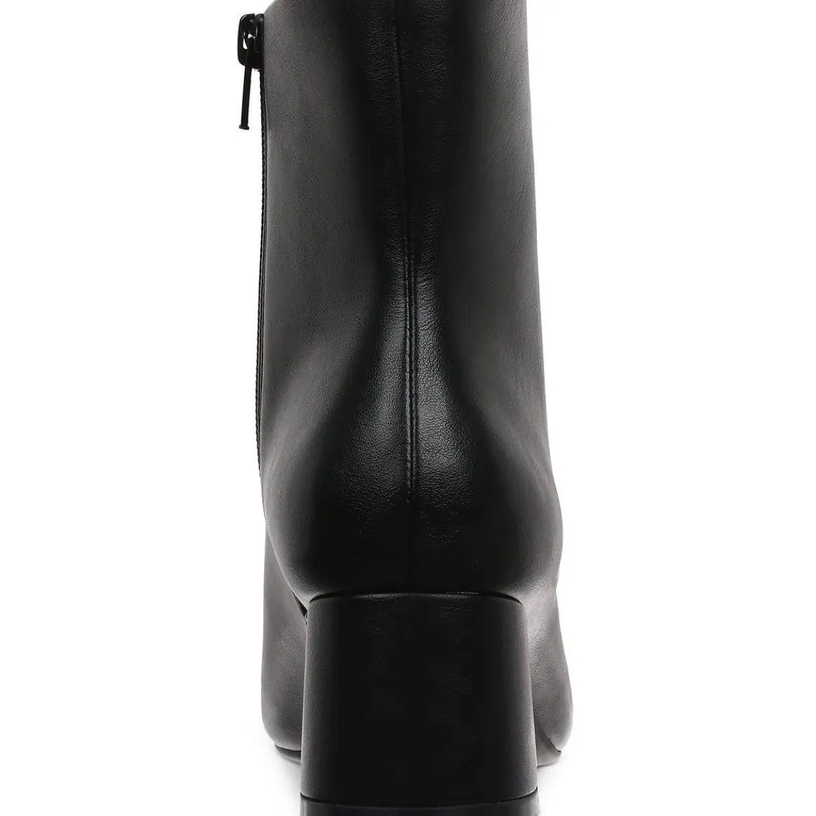 Janettep Toe Cap Faux Leather Booties