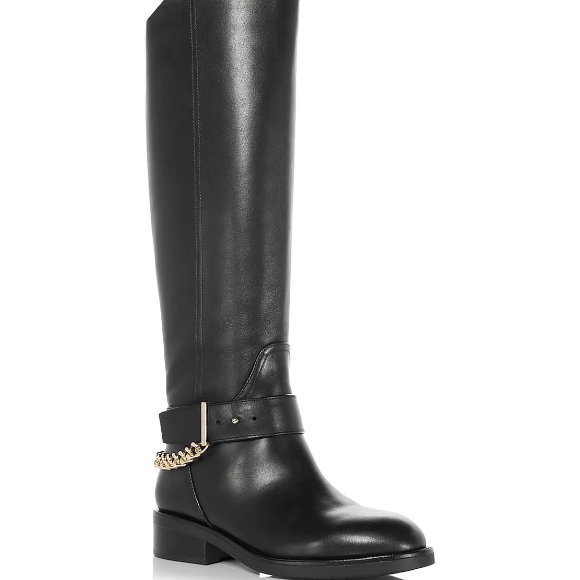 Riley Leather Round toe Knee-High Boots
