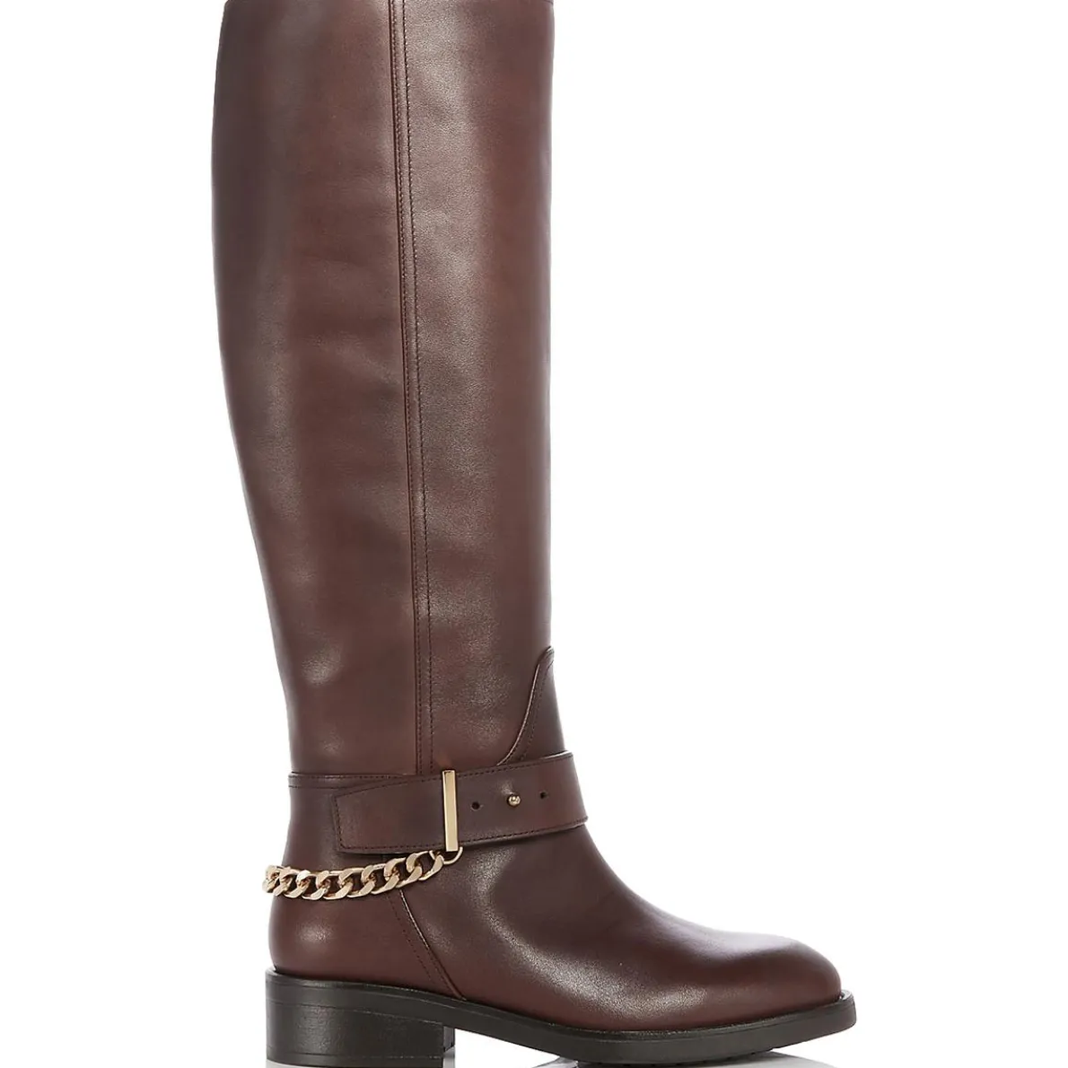 Riley Leather Round toe Knee-High Boots
