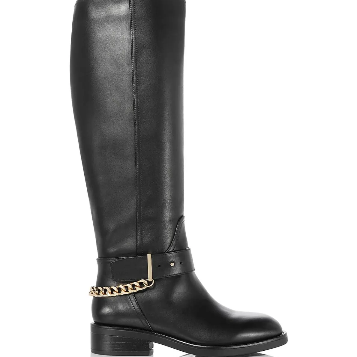 Riley Leather Round toe Knee-High Boots