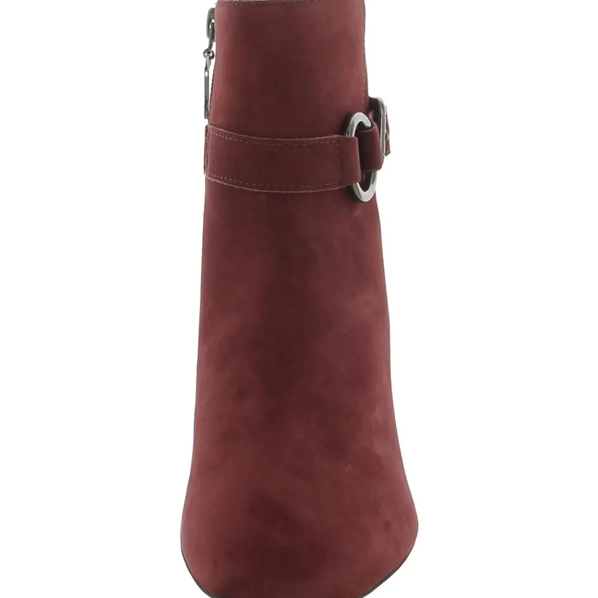 Madison Buckle Block Heel Ankle Boots