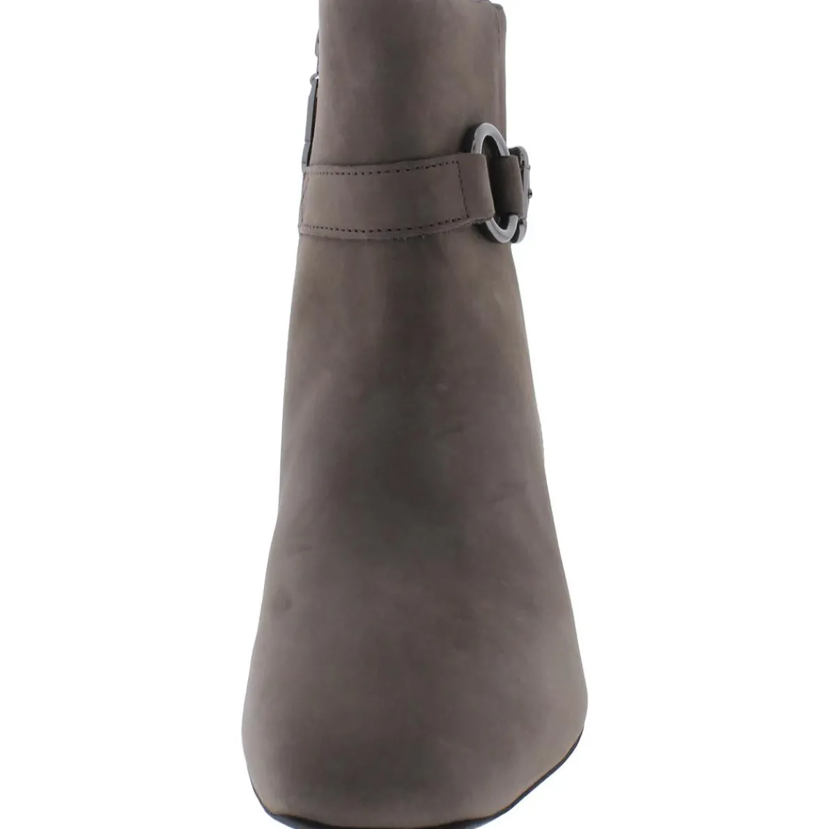 Madison Buckle Block Heel Ankle Boots